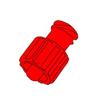 805.0668, M F Afsluitdopje Rood